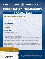 Dissertation Fellowships Fact Sheet