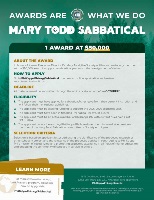 Mary Todd Sabbatical Fact Sheet