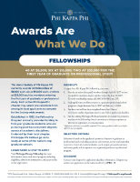 Fellowships Fact Sheets
