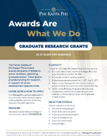 Graduate Reseach Grants Fact Sheet