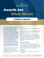 Literacy Grants Fact Sheet