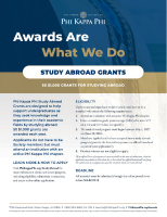 Study Abroad Grants Fact Sheet