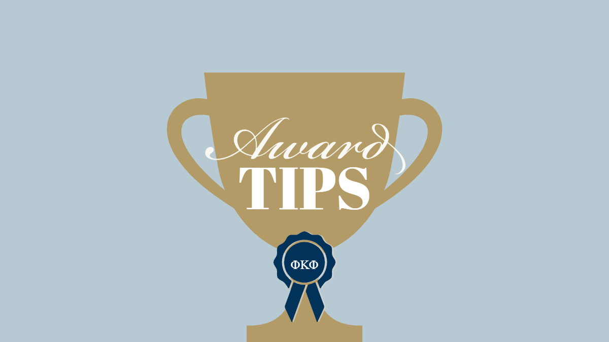 award tips art